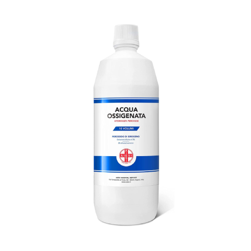 AIESI Acqua Ossigenata disinfettante 10 Volumi PEROSSIDO DI IDROGENO  soluzione diluita al 3% 1000ML - Delta Medical Store